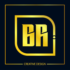 Initial Letter BR Logo Template Design