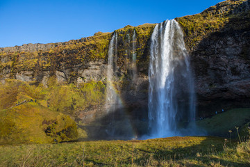 Fototapeta na wymiar Seljalandsfoss Waterfall in Southern Iceland