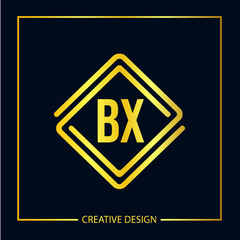Obraz premium Initial Letter BX Logo Template Design
