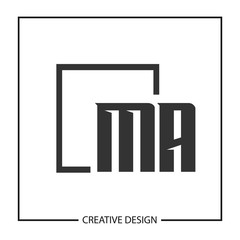 Initial Letter MA Logo Template Design