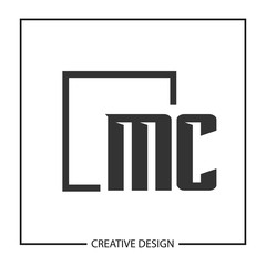 Initial Letter MC Logo Template Design