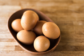 eggs on the table