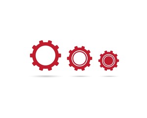 Gear Logo Template vector icon illustration design