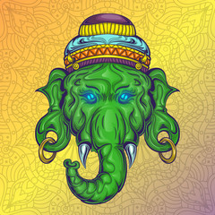 Stock Illustration Ganesha God