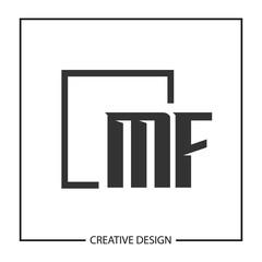 Initial Letter MF Logo Template Design
