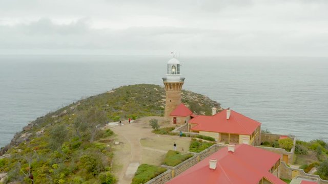 Sydney palm beach lighthouse drone footage