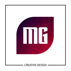 Initial Letter MG Logo Template Design