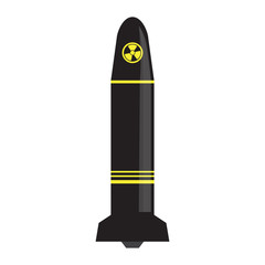 Isolated nuclear missile icon. Vector illustration design