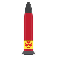 Isolated nuclear missile icon. Vector illustration design