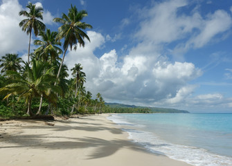 Beautiful natural beach, Samana, Dominican Republic