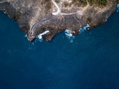 Indonesia, Bali, Aerial view of Nusa Dua beach