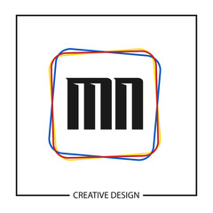 Initial Letter MN Logo Template Design