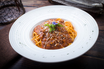 Spaghetti with meat sauce
