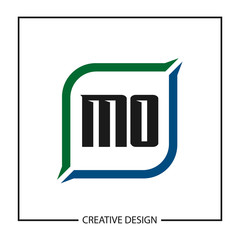 Initial Letter MO Logo Template Design