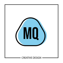 Initial Letter MQ Logo Template Design