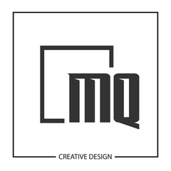 Initial Letter MQ Logo Template Design