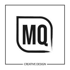 Initial Letter MQ Logo Template Design