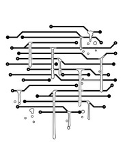 graffiti blut tropfen spray design cool schaltkreis draht daten microchip kreislauf energie strom elektrisch muster elektriker technik elektrotechniker schaltfläche schaltplan forschung