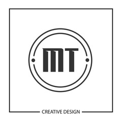 Initial Letter MT Logo Template Design