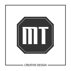 Initial Letter MT Logo Template Design