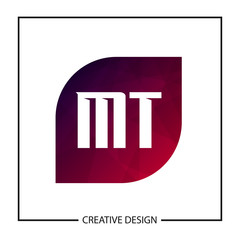 Initial Letter MT Logo Template Design