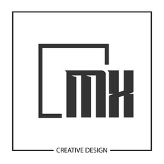 Initial Letter MX Logo Template Design