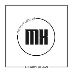 Initial Letter MX Logo Template Design