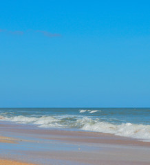 North Beach Guana River Preserve in St Johns County, Atlantic Ocean, Florida.