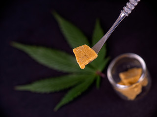 Cannabis concentrate extracted from the marijuana plant for medical use