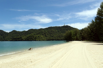 Beautiful beach in Langkawi Island