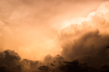 Obraz na płótnie Canvas Clouds scary before storm.