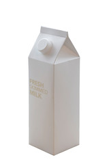 Milk Box on a white background