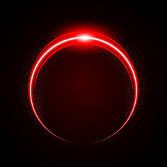 Abstract Circle Light Red Frame vector background