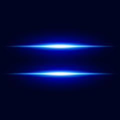 Abstract Blue Light Effect with shine bright vector background