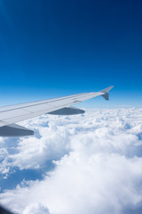 Blick aus dem Flugzeug