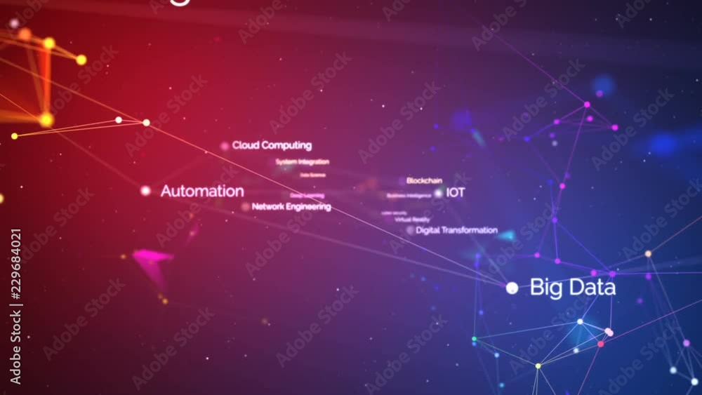 Canvas Prints futuristic technology network concept background