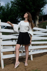 Obraz premium beautiful girl on the beach