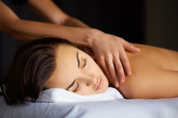 Full body massage in spa salon