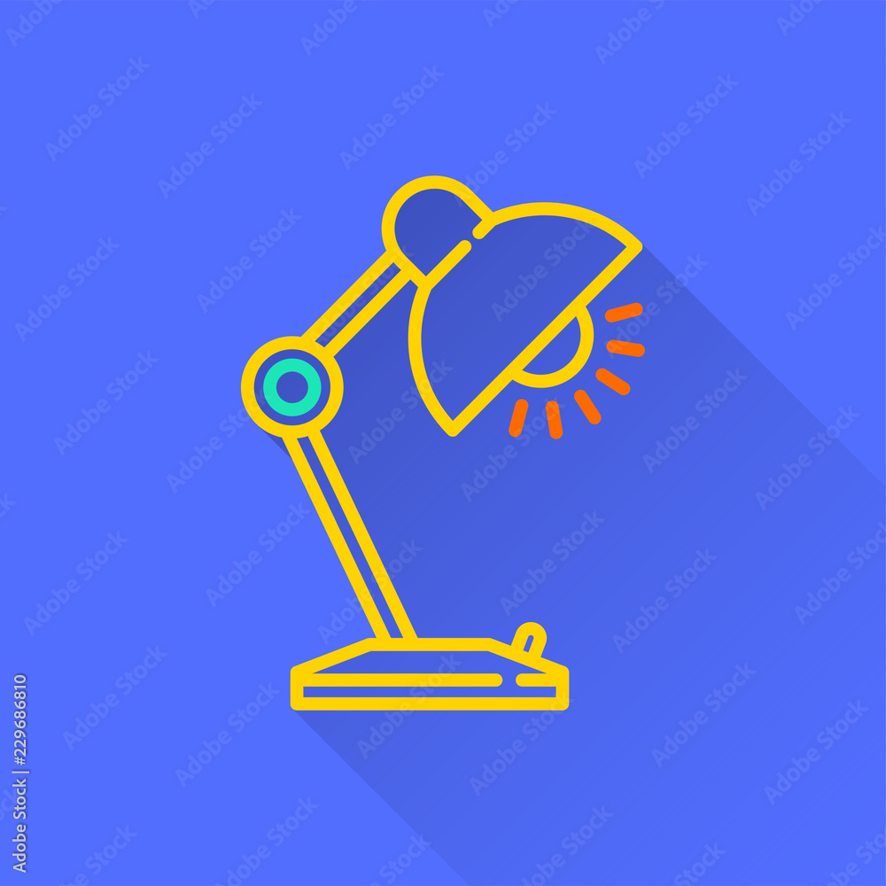 Poster lighting - vector icon for graphic and web design.