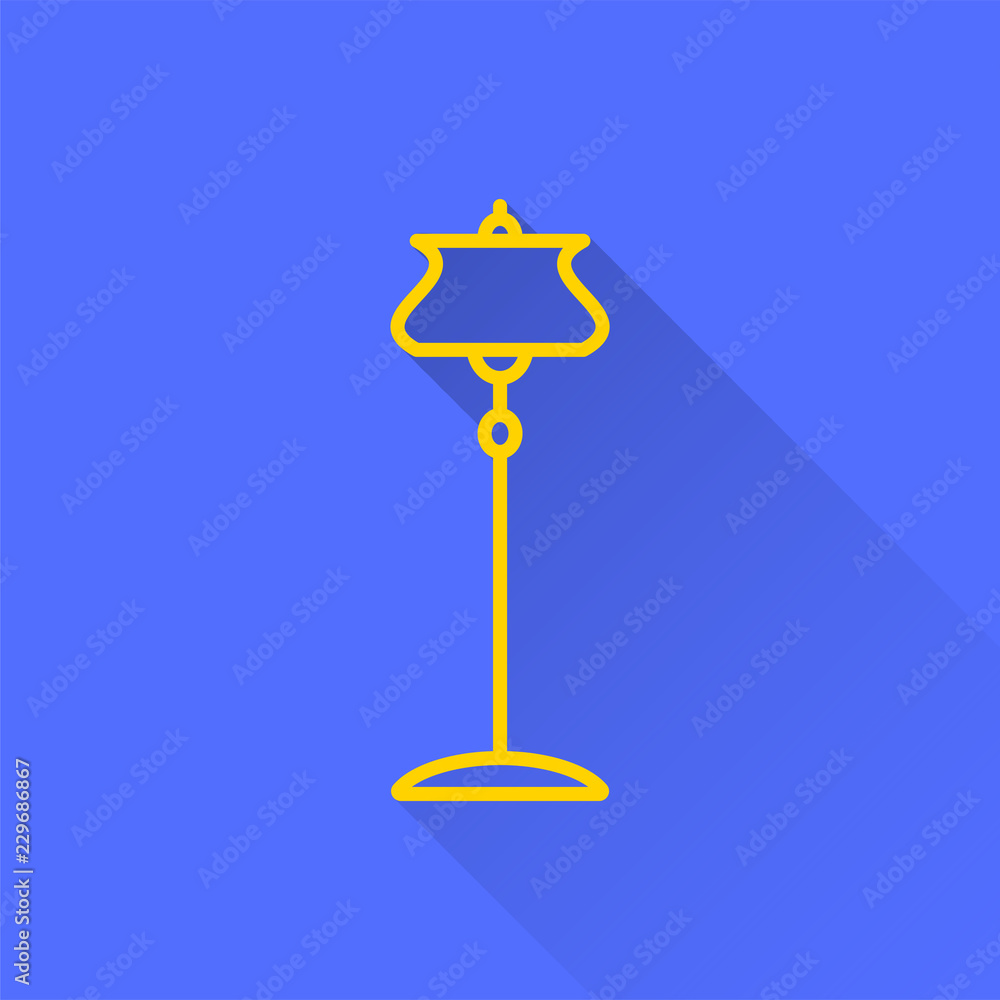 Poster lighting - vector icon for graphic and web design.