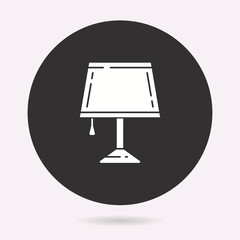 Lighting - vector icon. Illustration isolated. Simple pictogram.