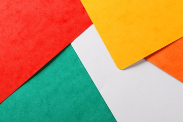 Color paper texture and background, isolated on white