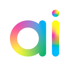 Artificial Intelligence Logo. AI Letter. Artificial Intelligence and Machine Learning Concept. Vector symbol AI. Neural networks and another modern technologies concepts.