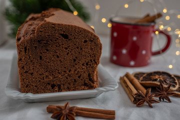 Weihnachtlicher Schokoladenkuchen