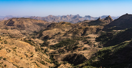 Äthiopien - Landschaft zwischen Sämen-Nationalpark und Aksum