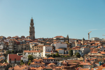 Architecture of the building and house of Porto, Portugal