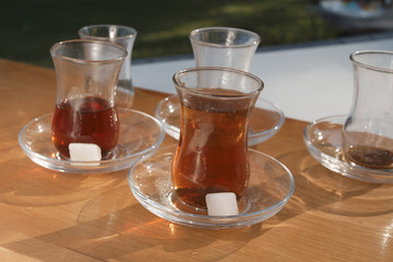 Tea Glasses and Sugar Cones