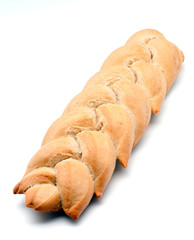 Bread rolls surrounded by white background 