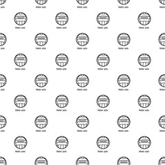 Water polo pattern vector seamless repeating for any web design