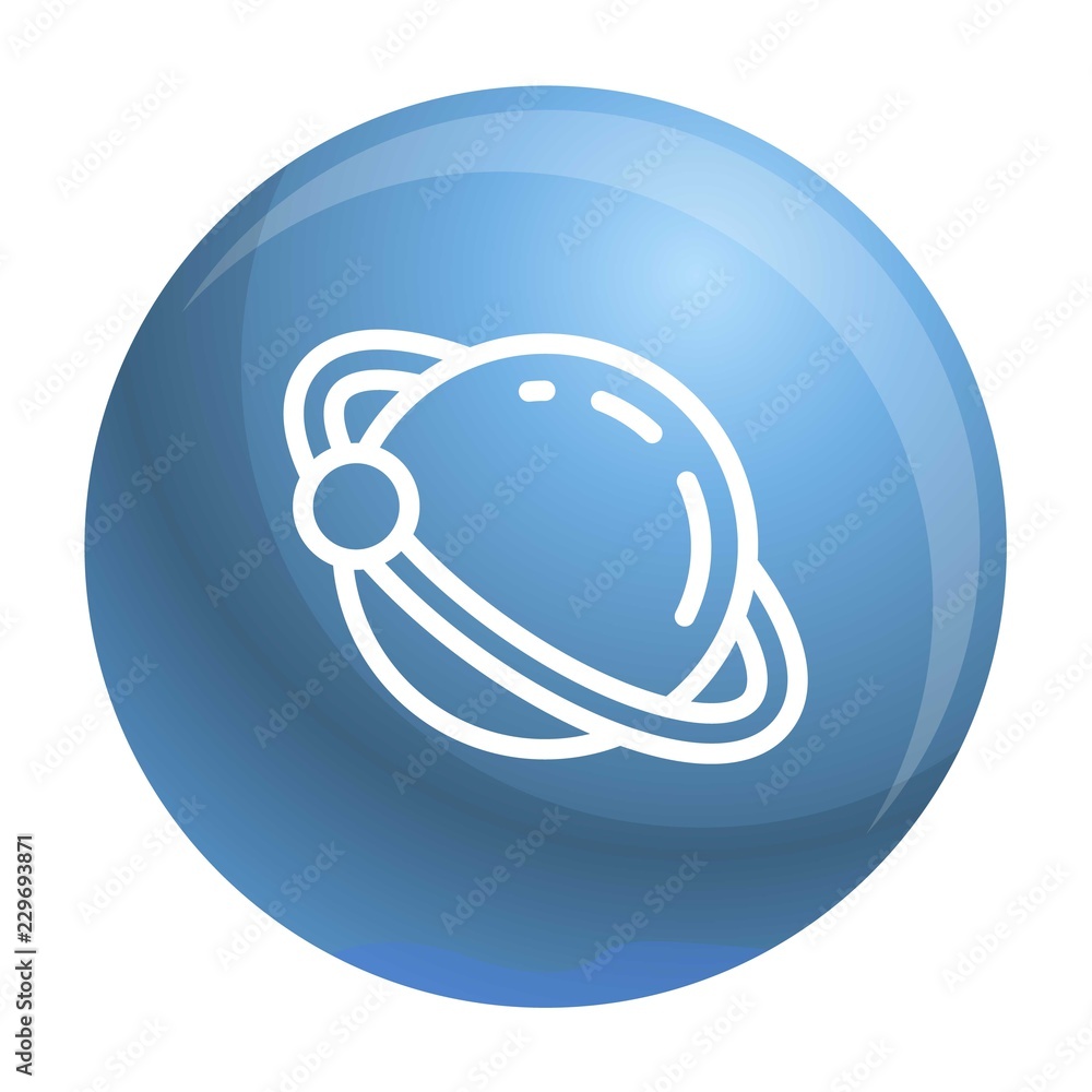 Aufkleber uranus planet icon. outline uranus planet vector icon for web design isolated on white background